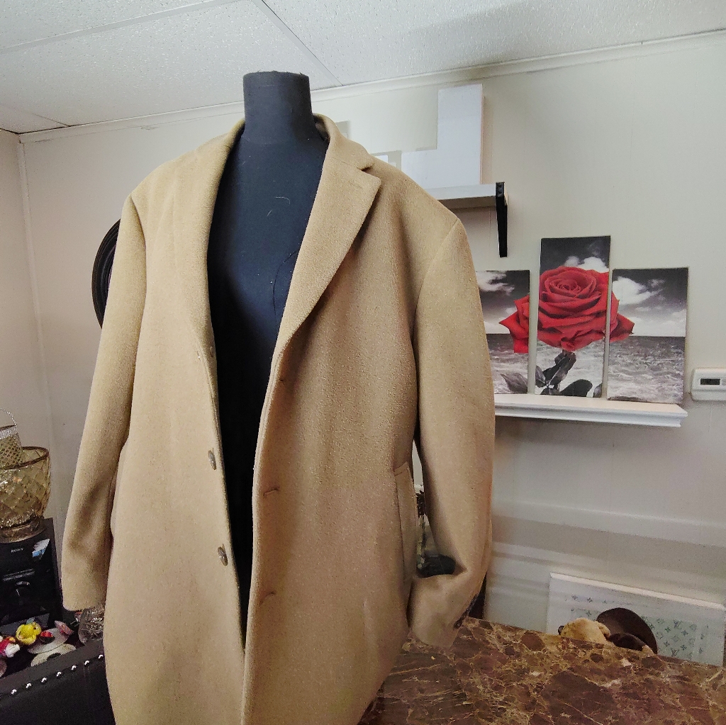 Calvin Klein Men's Camel Trench Coat